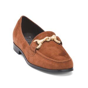 ANTICA CUOIERIA Cognac Made In Italy Suede Loafers With Horsebit Detail